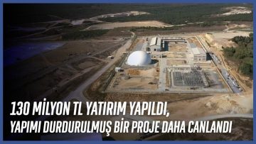 130 Milyon TL Yatırım Yapıldı, Yapımı Durdurulmuş Bir Proje Daha Canlandı
