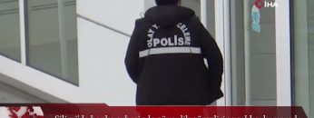 Silivride banka şubesinde güvenlik görevlisine saldırı kamerada