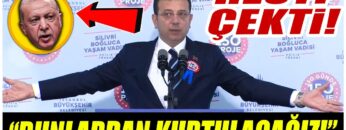 Ekrem İmamoğlu Erdoğana teşekkür etmek isterdim dedi, resti çekti! Bunlardan kurtulacağız!
