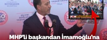 MHPli başkandan Ekrem İmamoğluna övgü dolu sözler: Teşekkür etti, alkışlar koptu