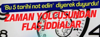 Zaman yolcusundan flaş iddialar